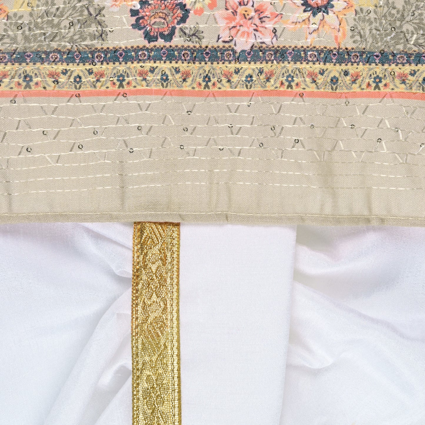 Boys Traditional Printed Art Silk Kurta and Dhoti Set