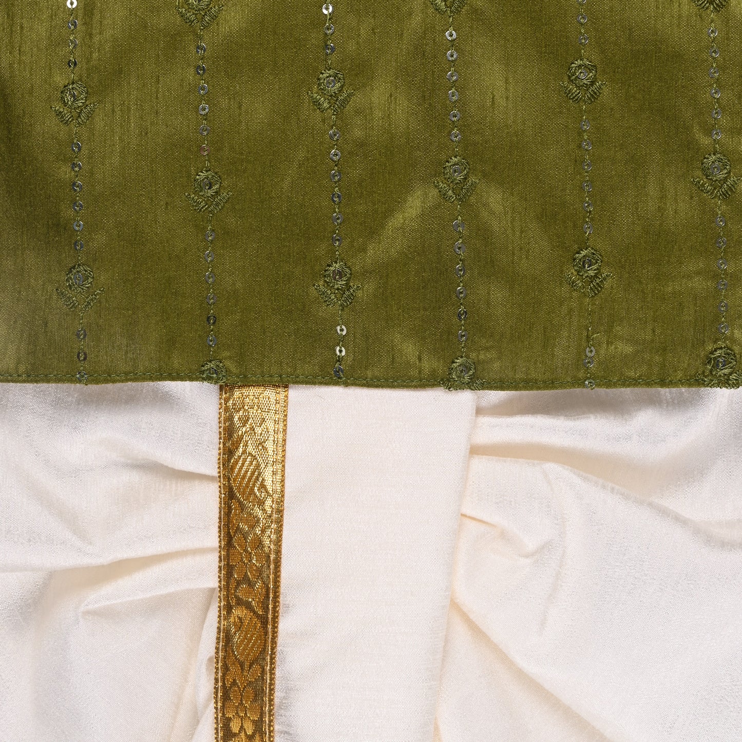 Boys Traditional Art Silk Kurta and Dhoti Set