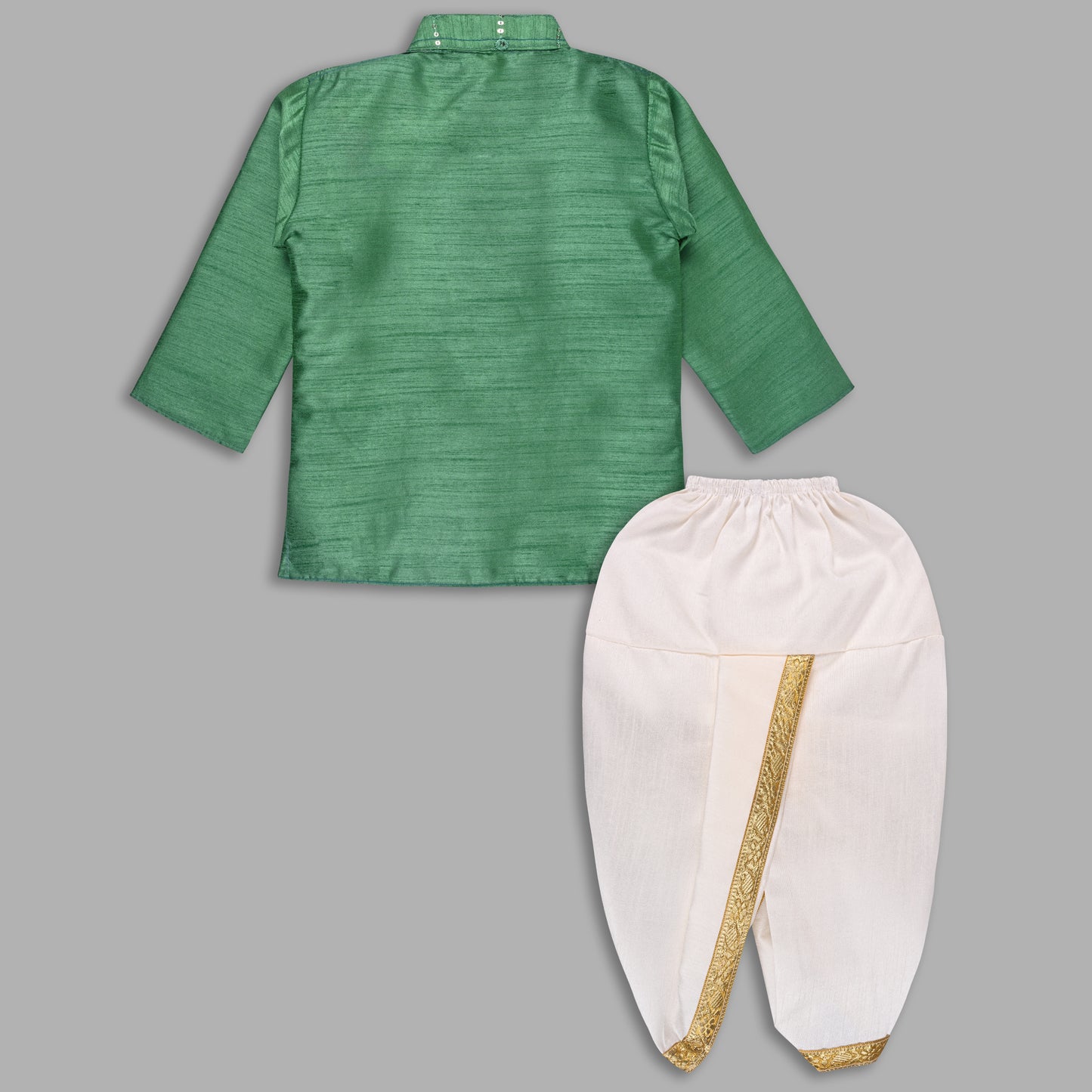 Boys Traditional Art Silk Kurta and Dhoti Set