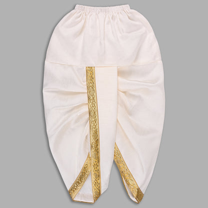 Boys Traditional Art Silk Kurta and Dhoti Set