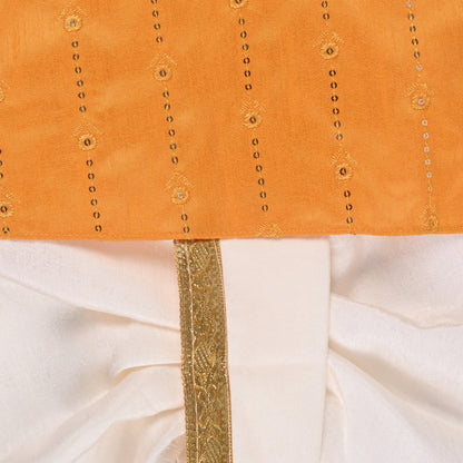 Boys Traditional Art Silk Kurta and Dhoti Set