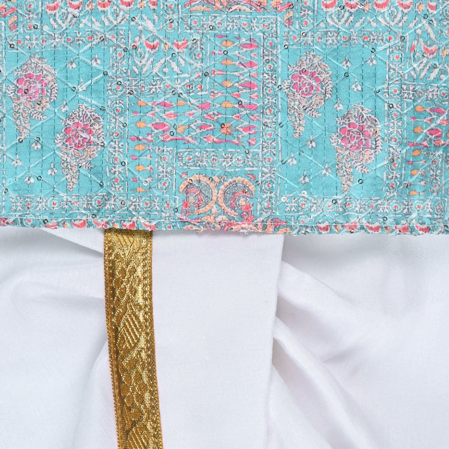 Boys Traditional Printed Art Silk Kurta and Dhoti Set