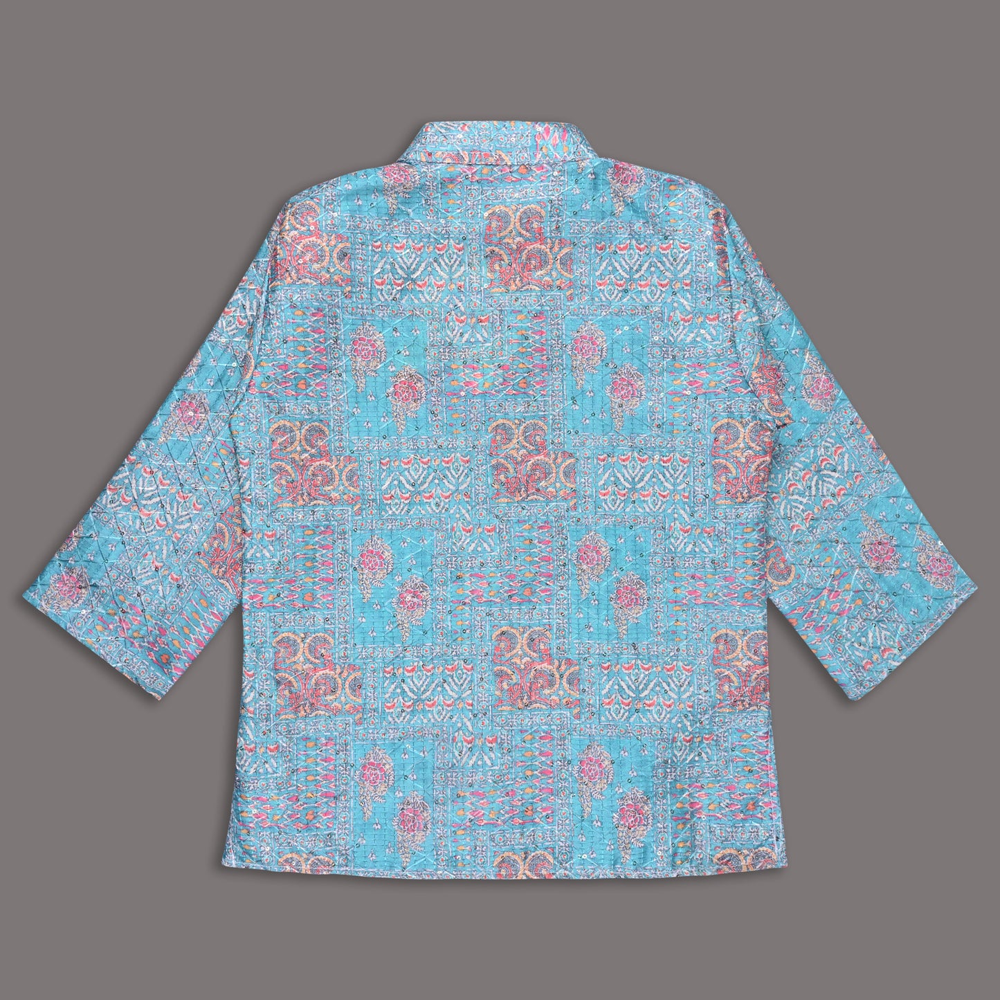 Boys Traditional Printed Art Silk Kurta and Dhoti Set