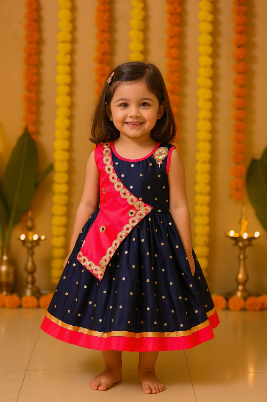 Baby Girls Party Wear Dress Birthday Frocks For Girls fe2446rani