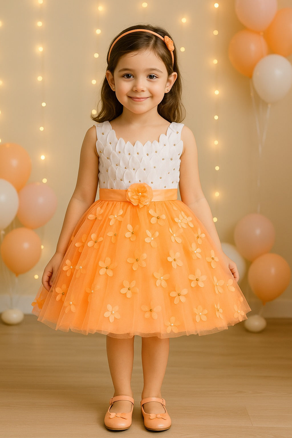 Kids Birthday Dress Frock (fe2635pchnw)