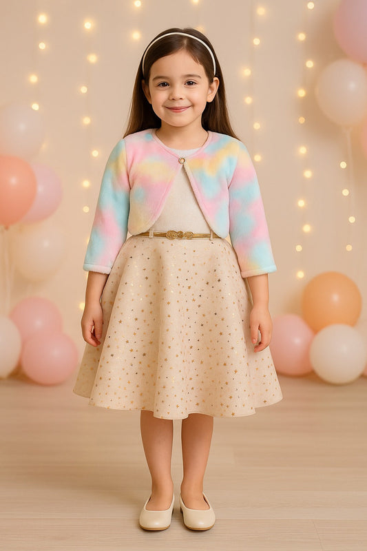 baby girls partywear frocks dress for girls fe2688wht