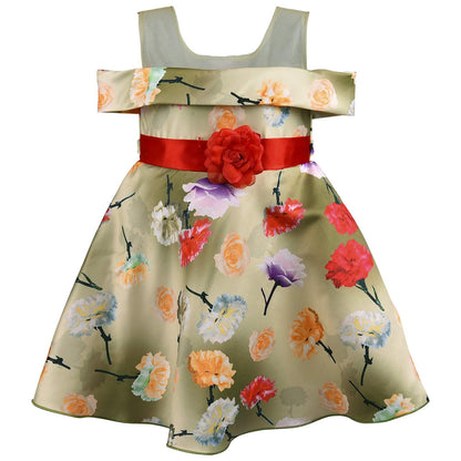 Baby Girls Frock Dress-fe2731rd -  Party Wear - frocks Party Wear - baby dress