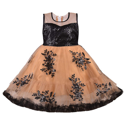 Baby Girls Frock Dress-fe2735bg -  Party Wear - frocks Party Wear - baby dress