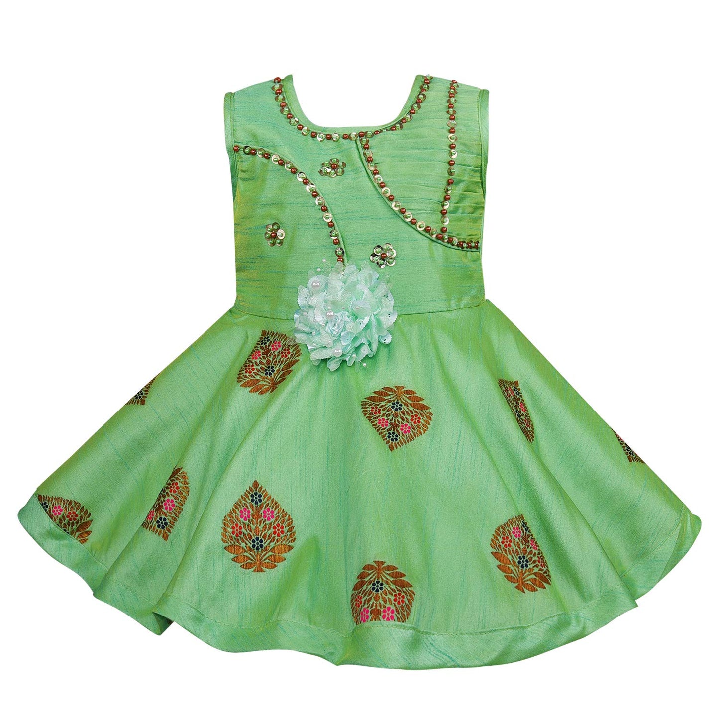 Baby Girls Frock Dress-fe2737sg -   - frocks  - baby dress
