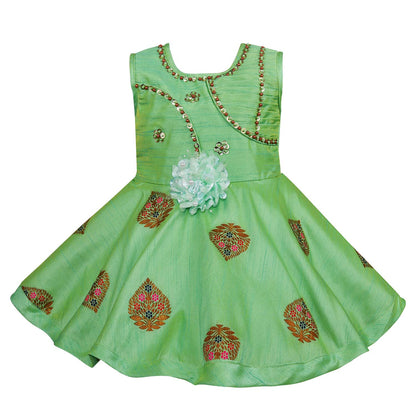 Baby Girls Frock Dress-fe2737sg -   - frocks  - baby dress