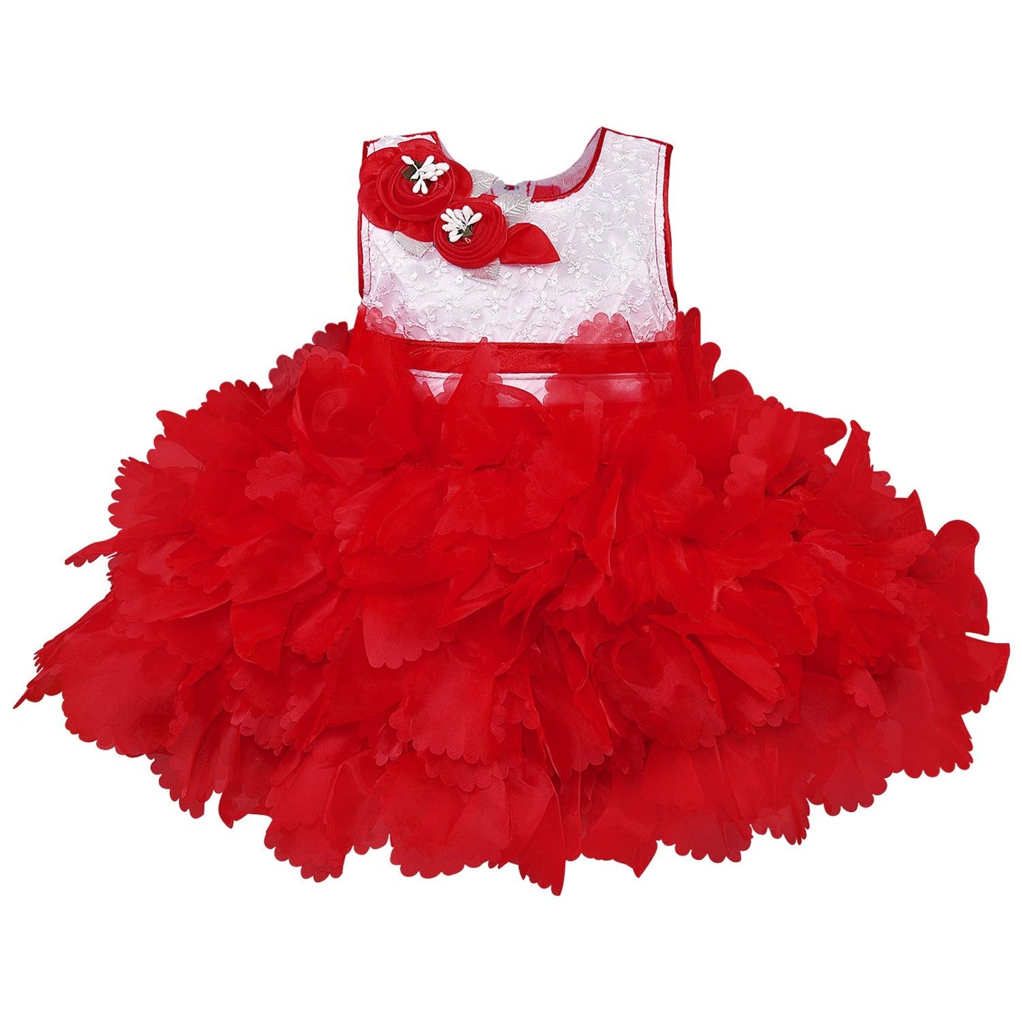 Baby Girls Frock Dress-fe2753rd -  Party Wear - frocks Party Wear - baby dress