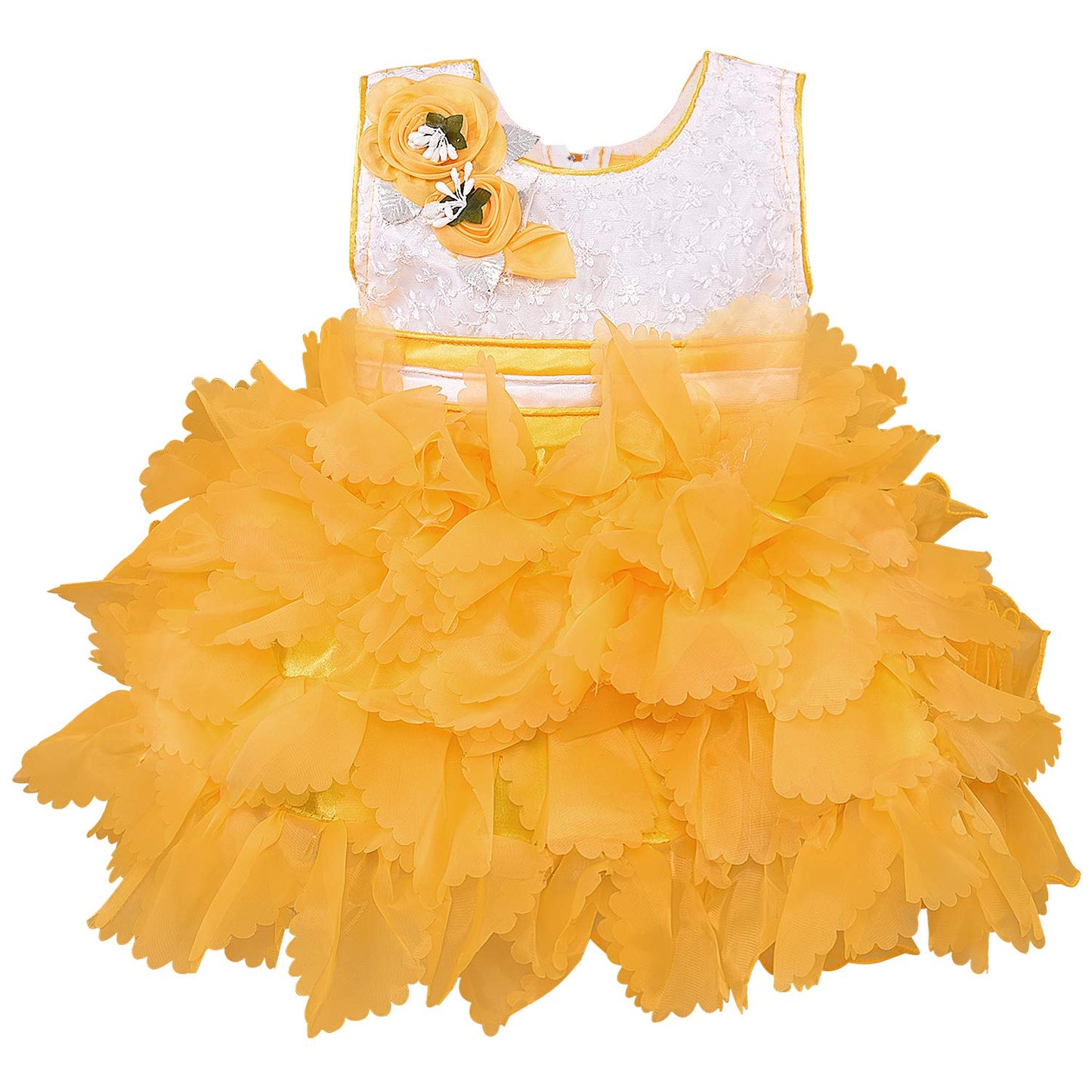 Baby Girls Frock Dress-fe2753y -  Party Wear - frocks Party Wear - baby dress