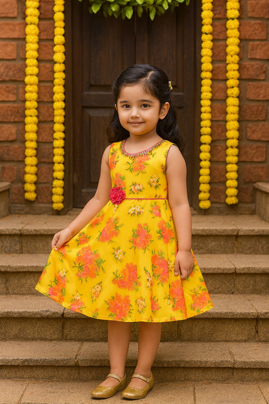 Baby Girls Partywear Frocks Dress For Girls (fe2760y)