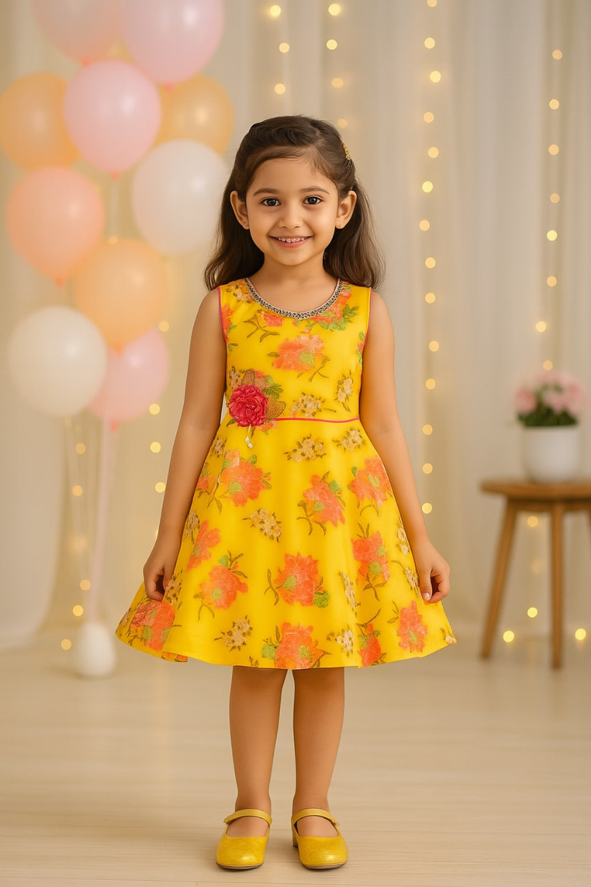 Baby Girls Partywear Frocks Dress For Girls (fe2760y)