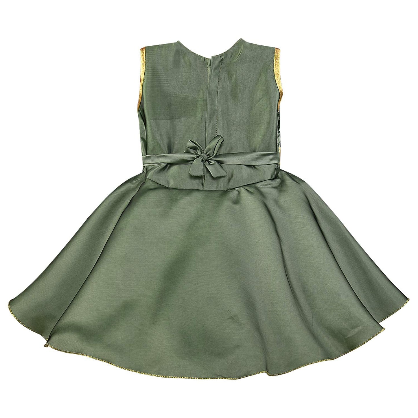 Baby Girls Partywear Dress Frocks For Girls (fe2784grn)