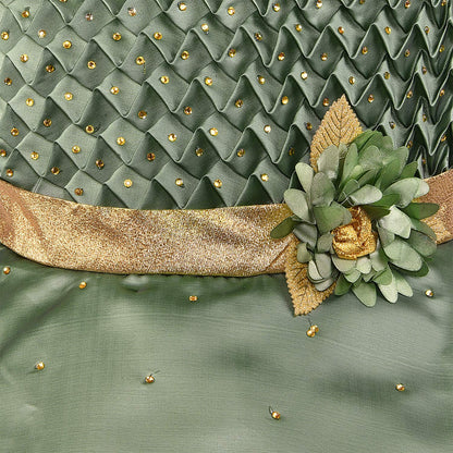 Baby Girls Partywear Dress Frocks For Girls (fe2784grn)