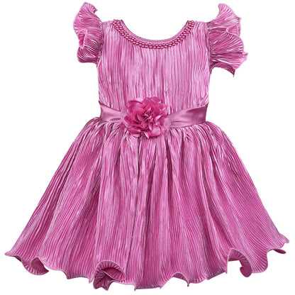 Baby Girls Partywear Frocks Dress For Girls (fe2789pnk)