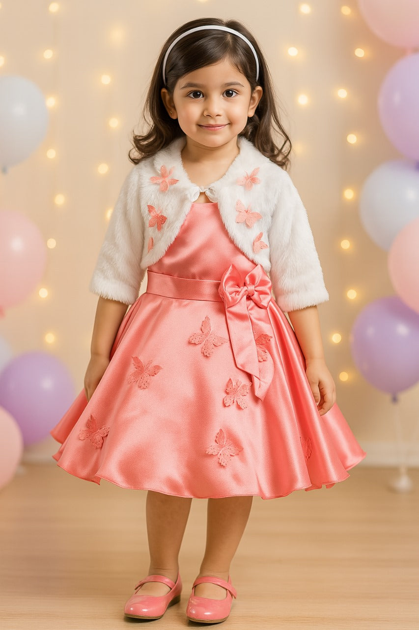 Baby Girls Frock for Dress Girls-(fe2797pnk)