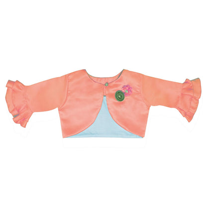 Baby Girls Partywear Frocks Dress For Girls with Jacket (fe2803org)