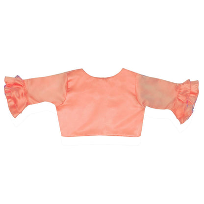 Baby Girls Partywear Frocks Dress For Girls with Jacket (fe2803org)