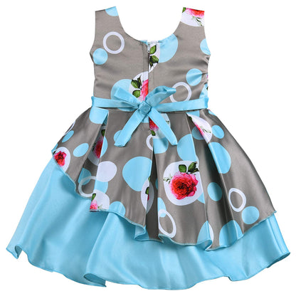 Baby Girls Partywear Frocks Dress For Girls with Jacket (fe2803sb)