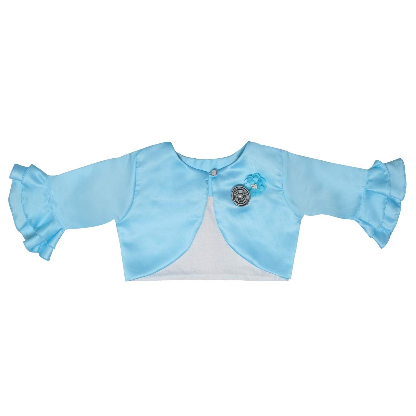 Baby Girls Partywear Frocks Dress For Girls with Jacket (fe2803sb)