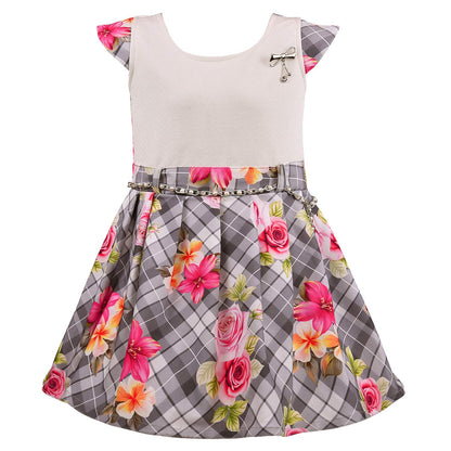 Baby Girls Frock Dress-fe2807rd -  Party Wear - frocks Party Wear - baby dress
