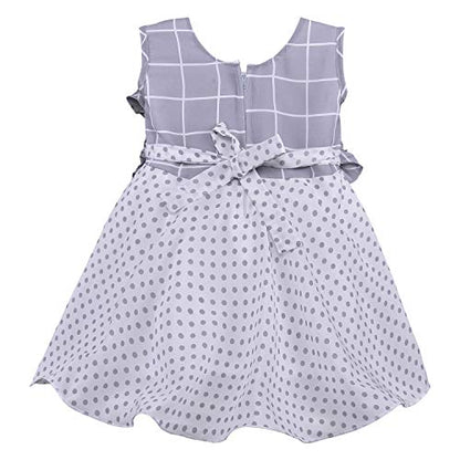 Baby Girls Dress Frock-fe2813gry -  Party Wear - frocks Party Wear - baby dress