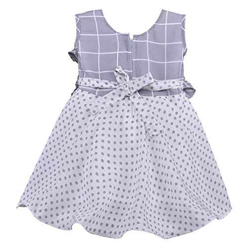 Baby Girls Dress Frock-fe2813gry -  Party Wear - frocks Party Wear - baby dress