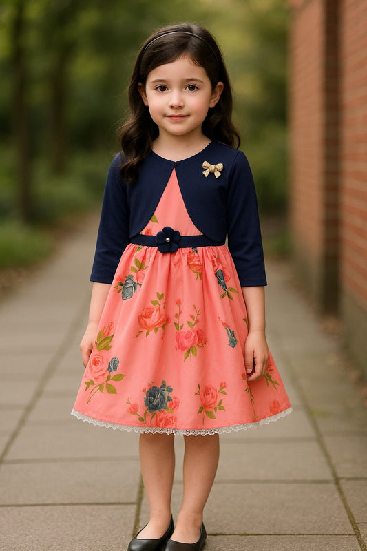 baby girls partywear frocks dress for girls fe3004pchJKTNBS