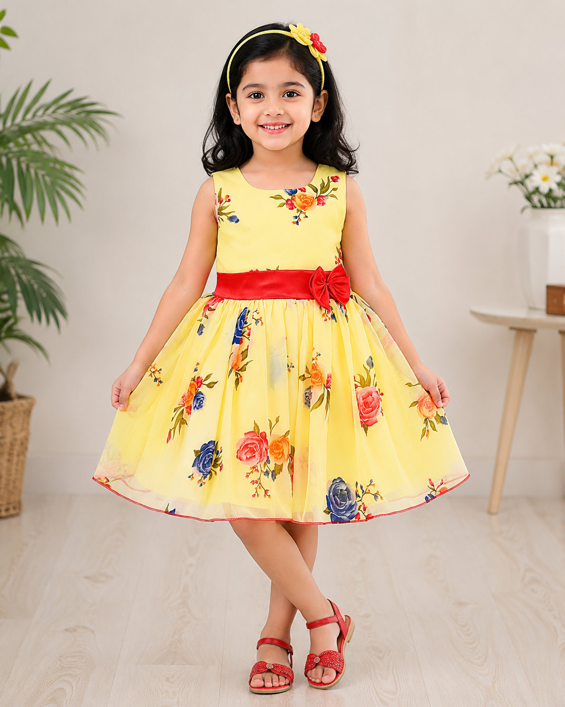 Baby Girls Midi/Knee Length Casual Dress fe3006y