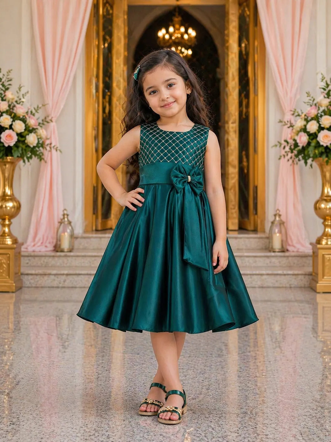 Girls Embroidered Ethnic Dress