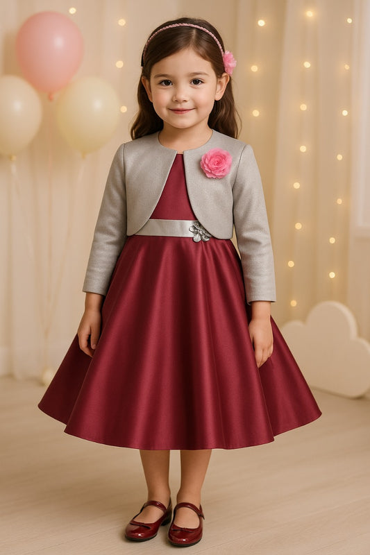 baby girls partywear frocks dress for girls fe3049brgdyJKTSLVS