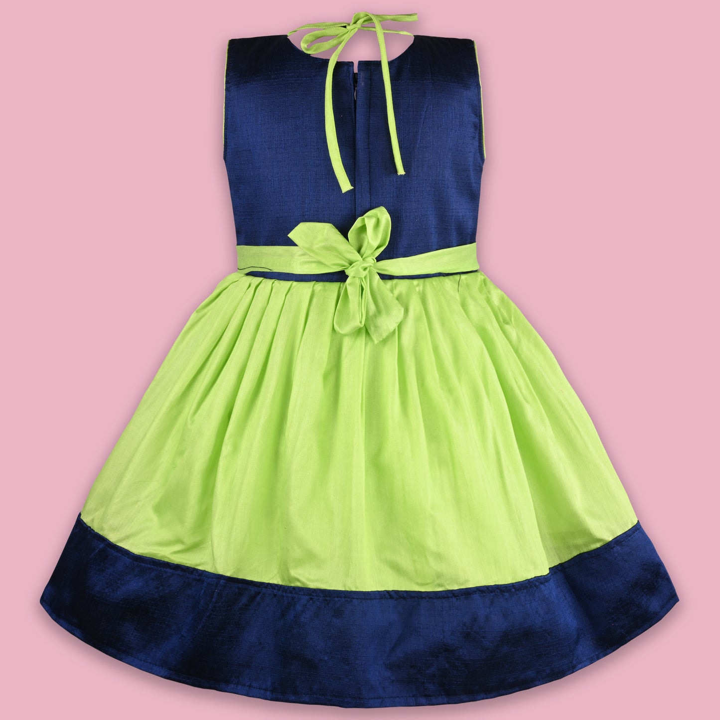 Girls Embroidered Flared Ethnic Dress