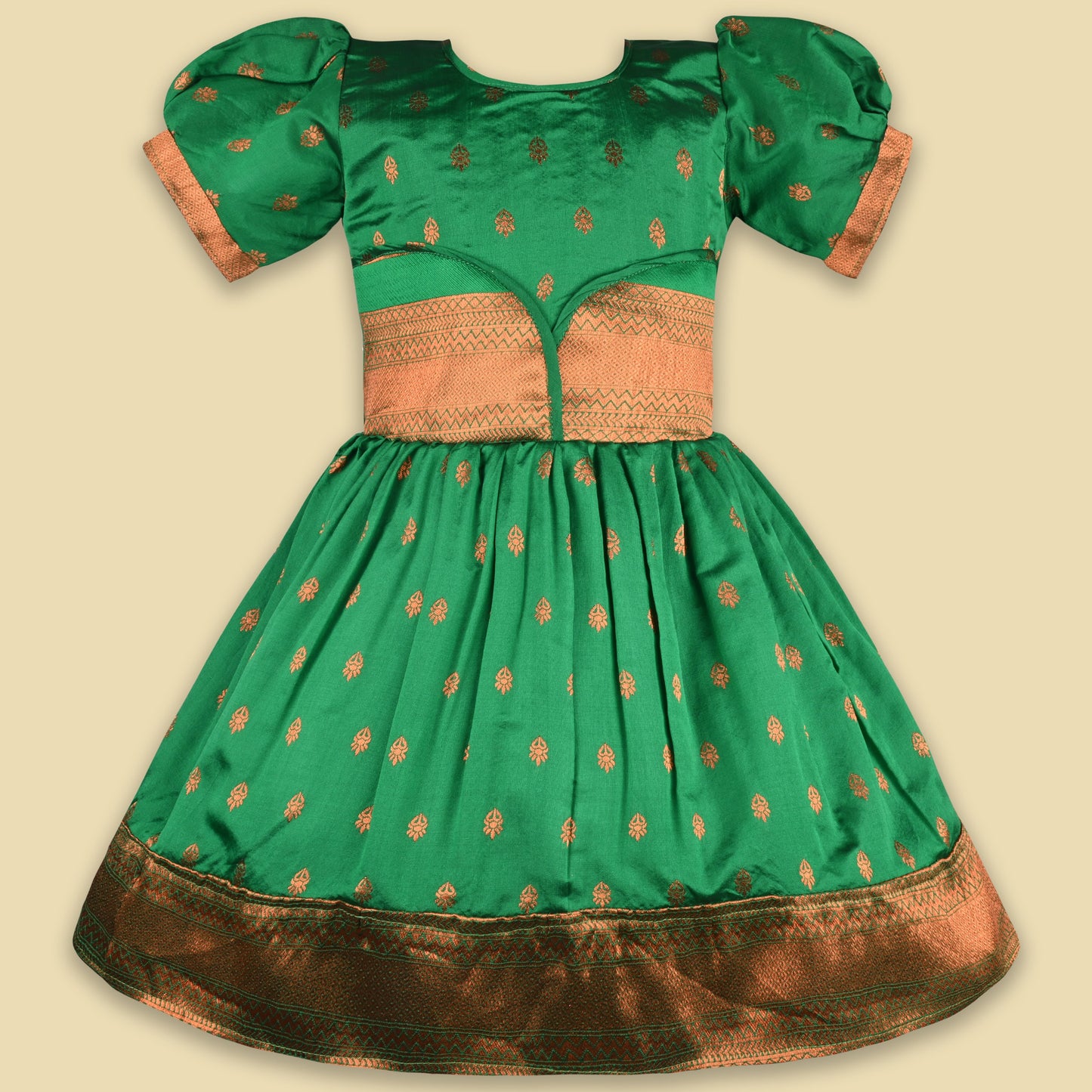 Buy Premium Baby Girls Ethnic Silk Pattu Pavadai Dress