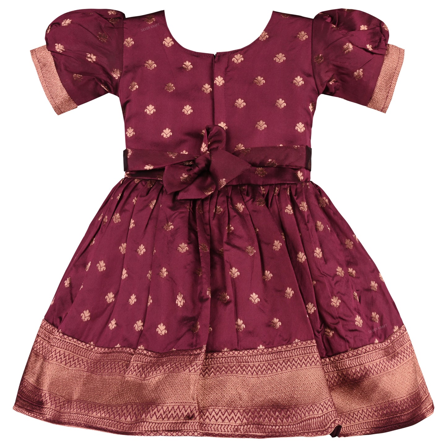 Buy Premium Baby Girls Ethnic Silk Pattu Pavadai Dress