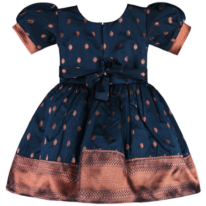 Buy Premium Baby Girls Ethnic Silk Pattu Pavadai Dress