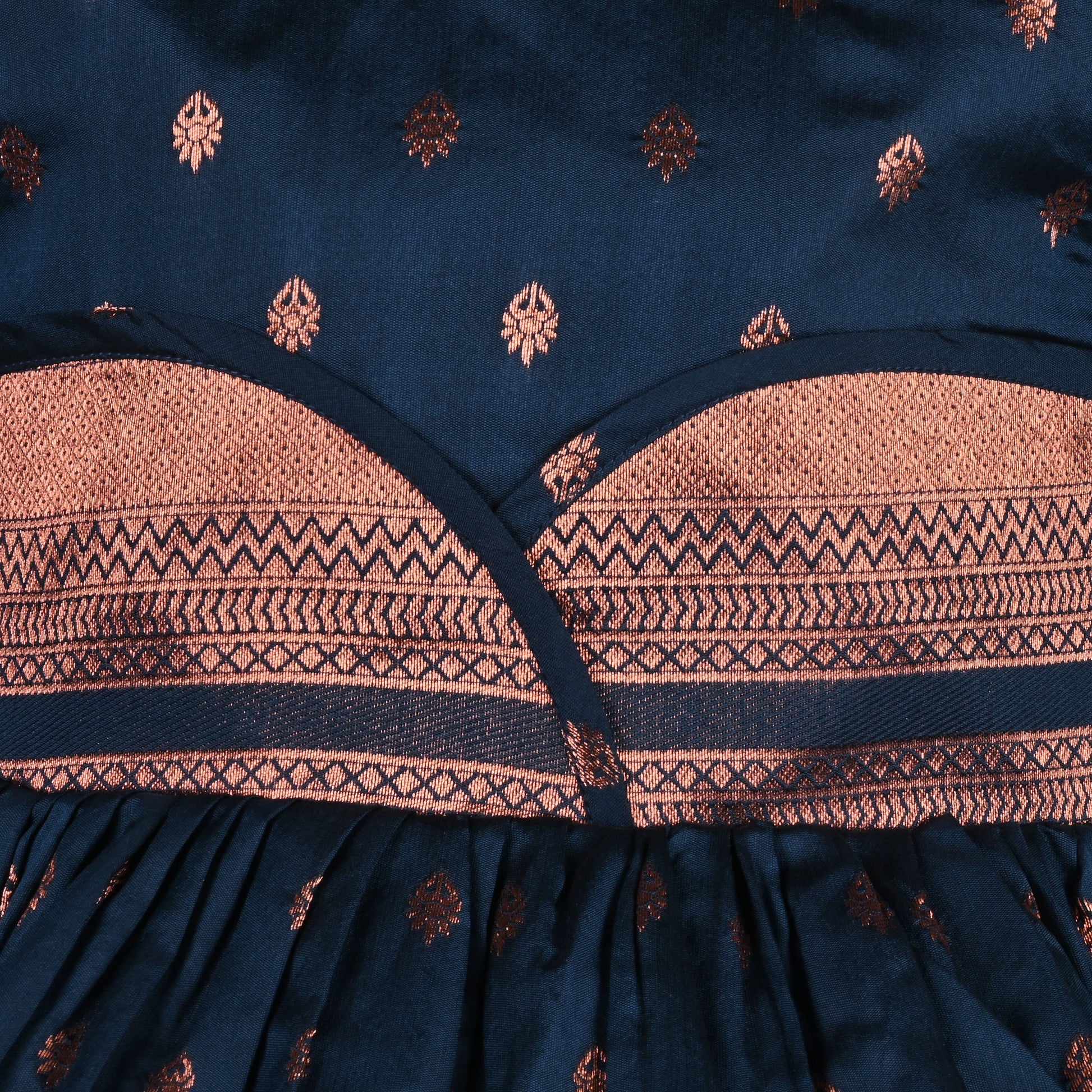 Buy Premium Baby Girls Ethnic Silk Pattu Pavadai Dress