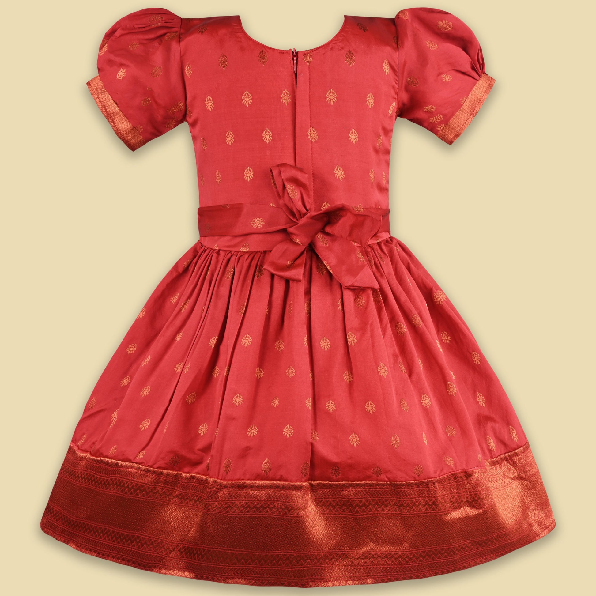 Buy Premium Baby Girls Ethnic Silk Pattu Pavadai Dress