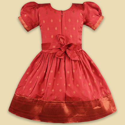 Buy Premium Baby Girls Ethnic Silk Pattu Pavadai Dress