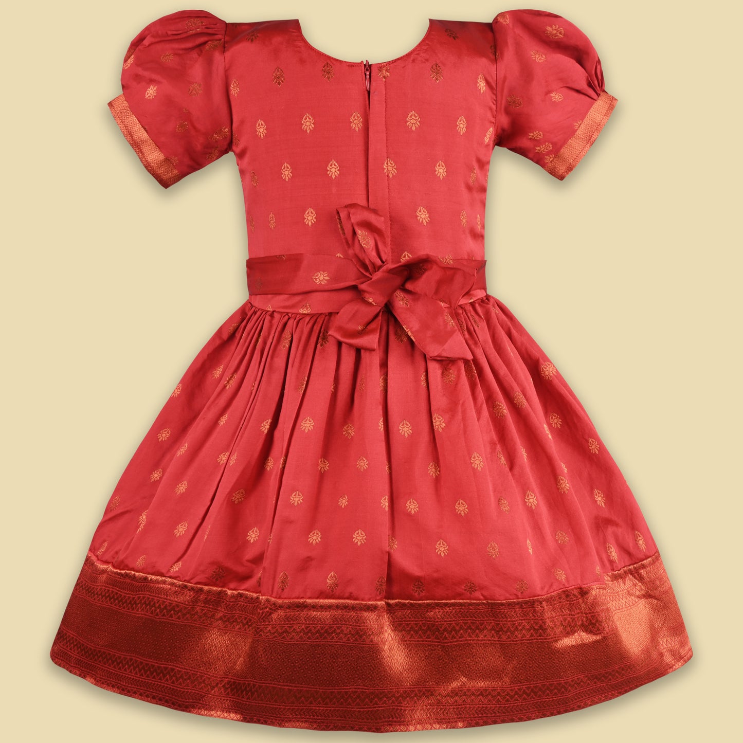 Girls Silk Pattu Pavadai Flare Ethnic Dress fe3259rd