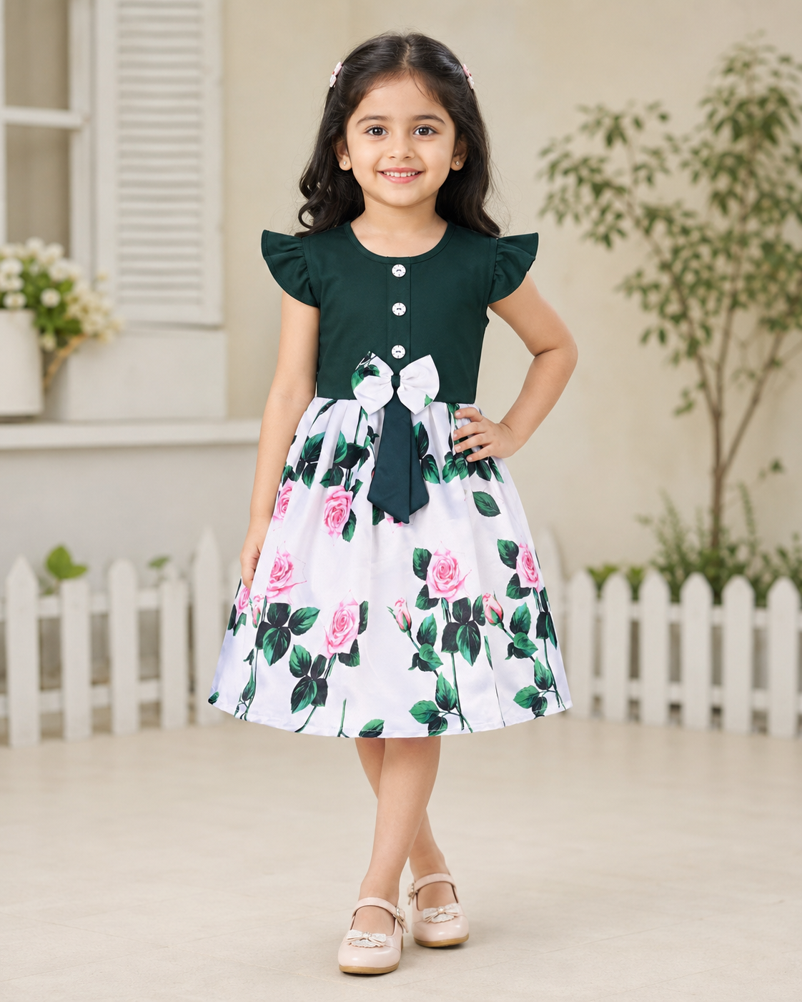 Girls Midi/Knee Length Casual Dress  fe3284w