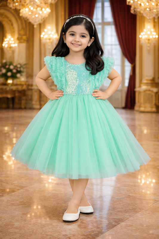 Baby Girls Short/Mid Thigh Party Dress fe3302sg