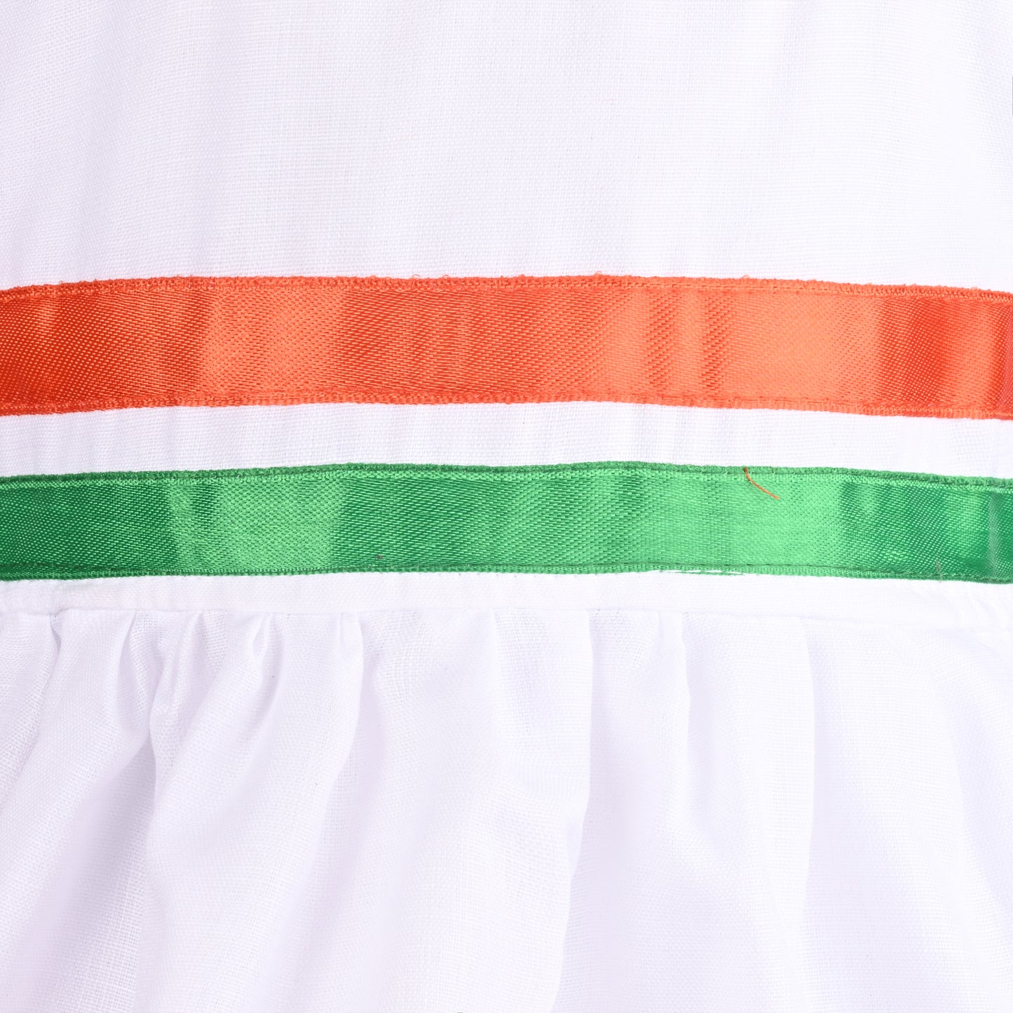 Girls Cotton Tricolor Dress