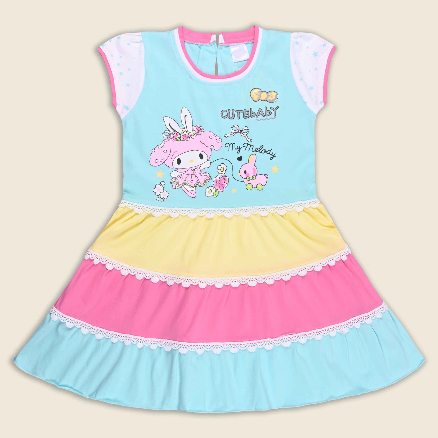Baby Girls Casual Wear Frock Dress at Wholesale Price