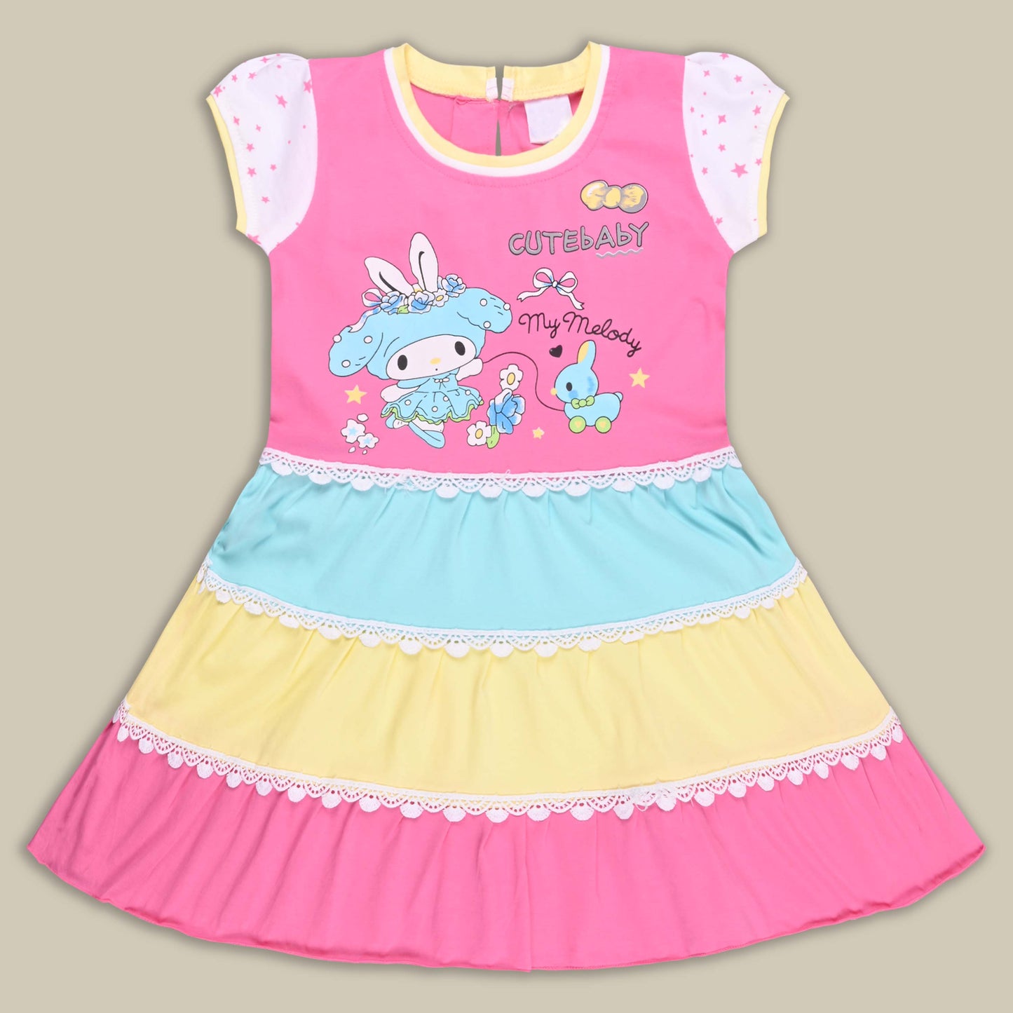 Baby Girls Casual Wear Frock Dress at Wholesale Price