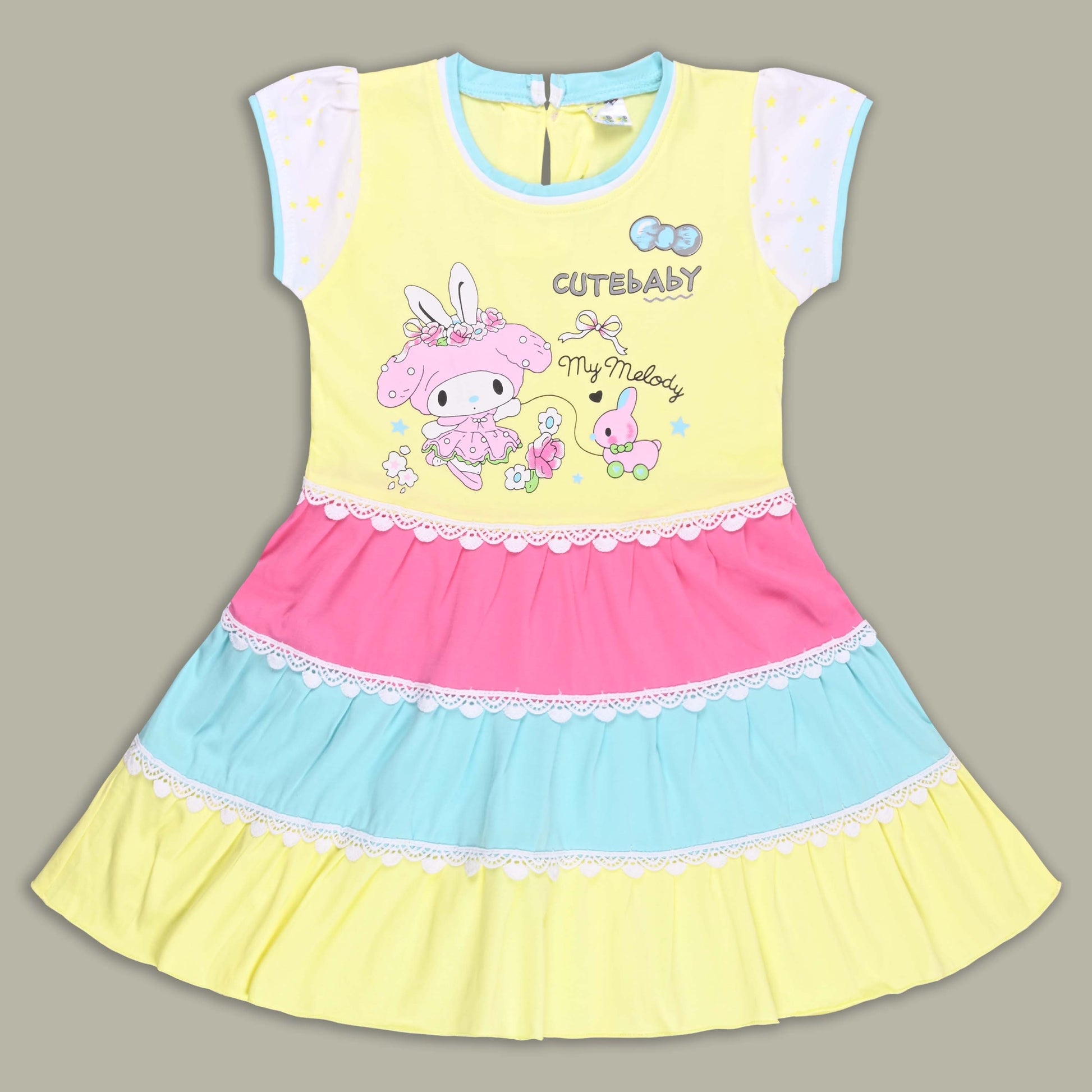 Baby Girls Casual Wear Frock Dress at Wholesale Price