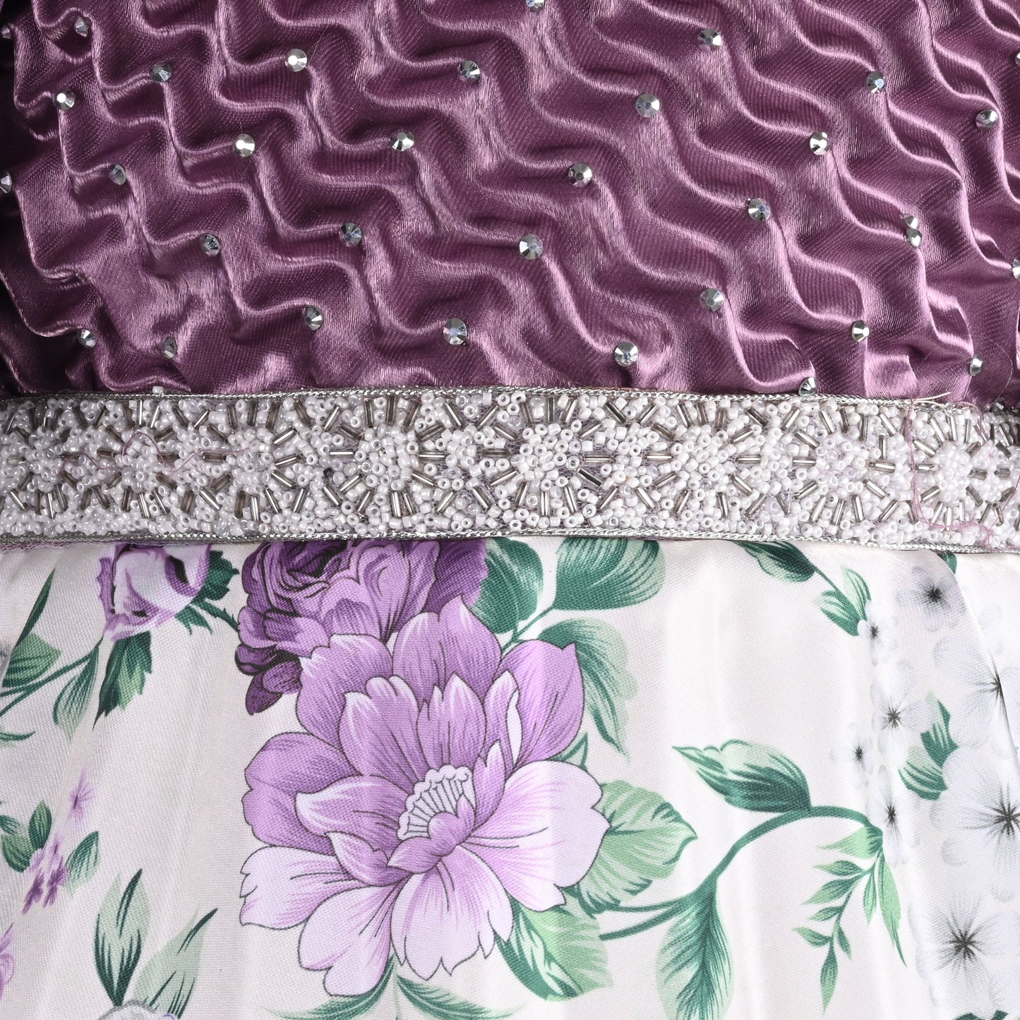 Girls Floral Print Fit and Flare Frock Dress