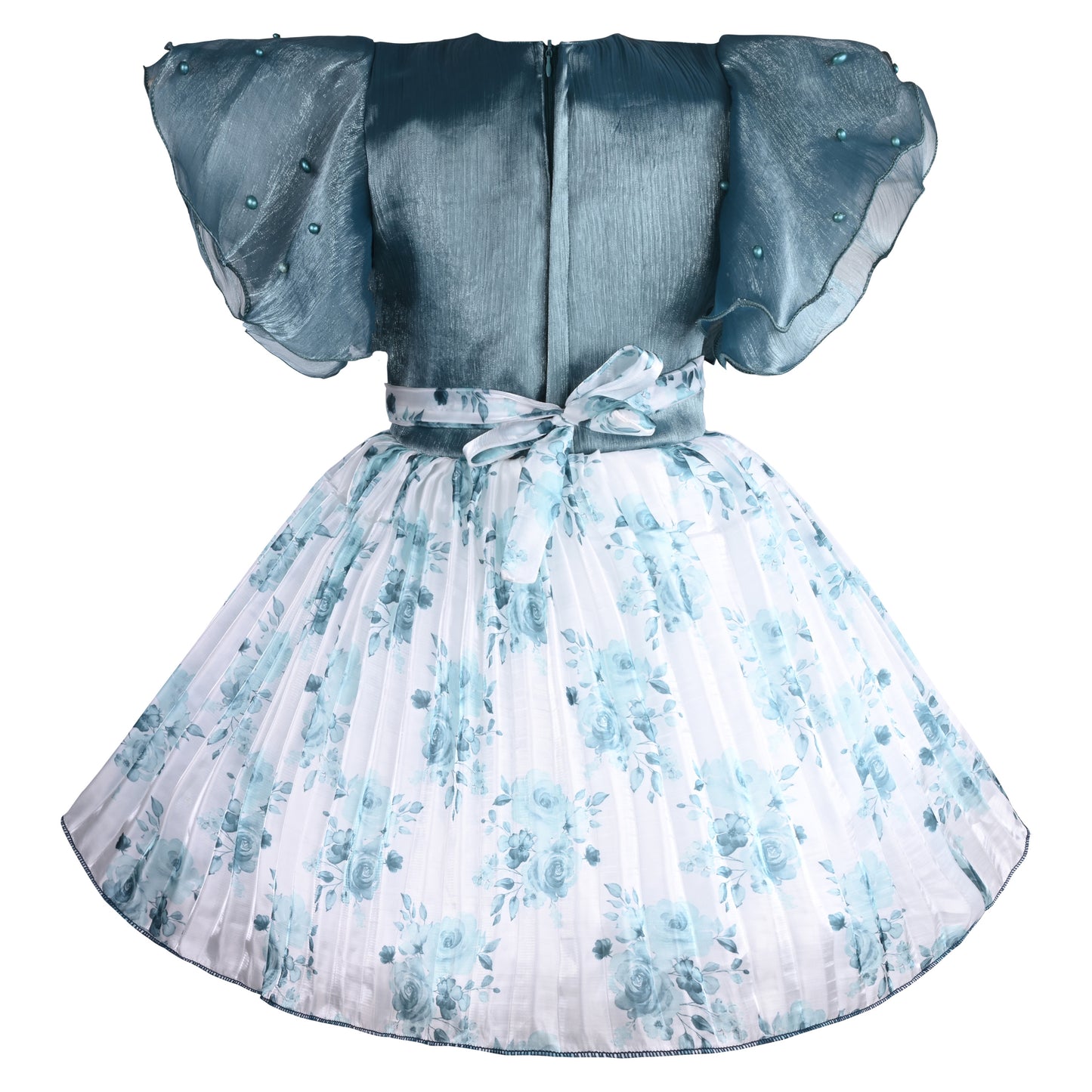 Girls Floral Print Fit and Flare Frock Dress fep3431