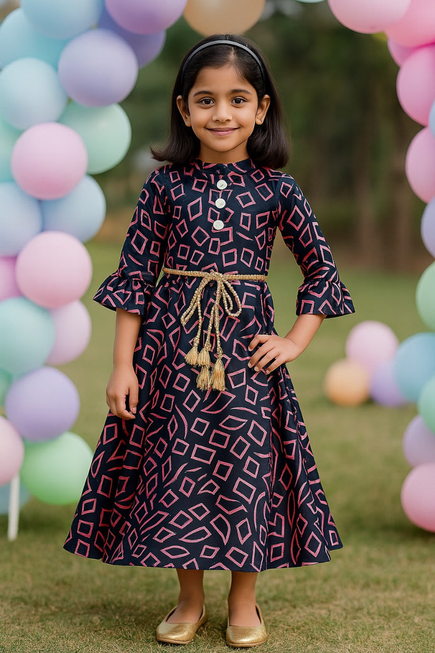 Girls Party Wear Dress - fm04t